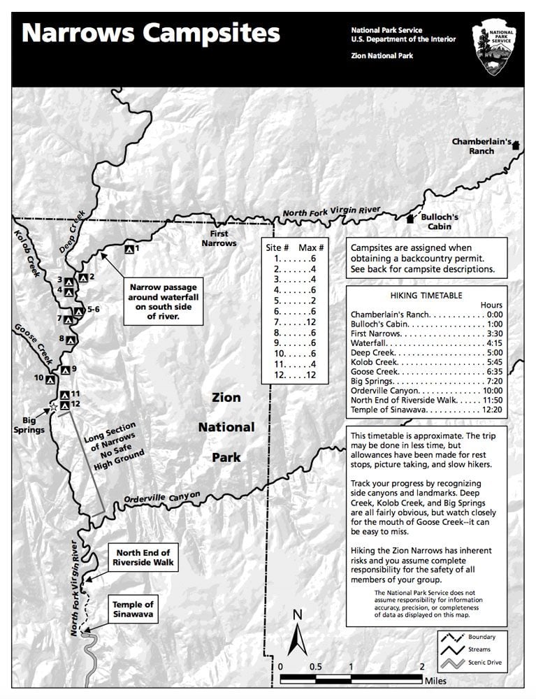 Zion Narrows Trail Map The Ultimate Guide To Hiking The Zion Narrows – United States – Earth  Trekkers