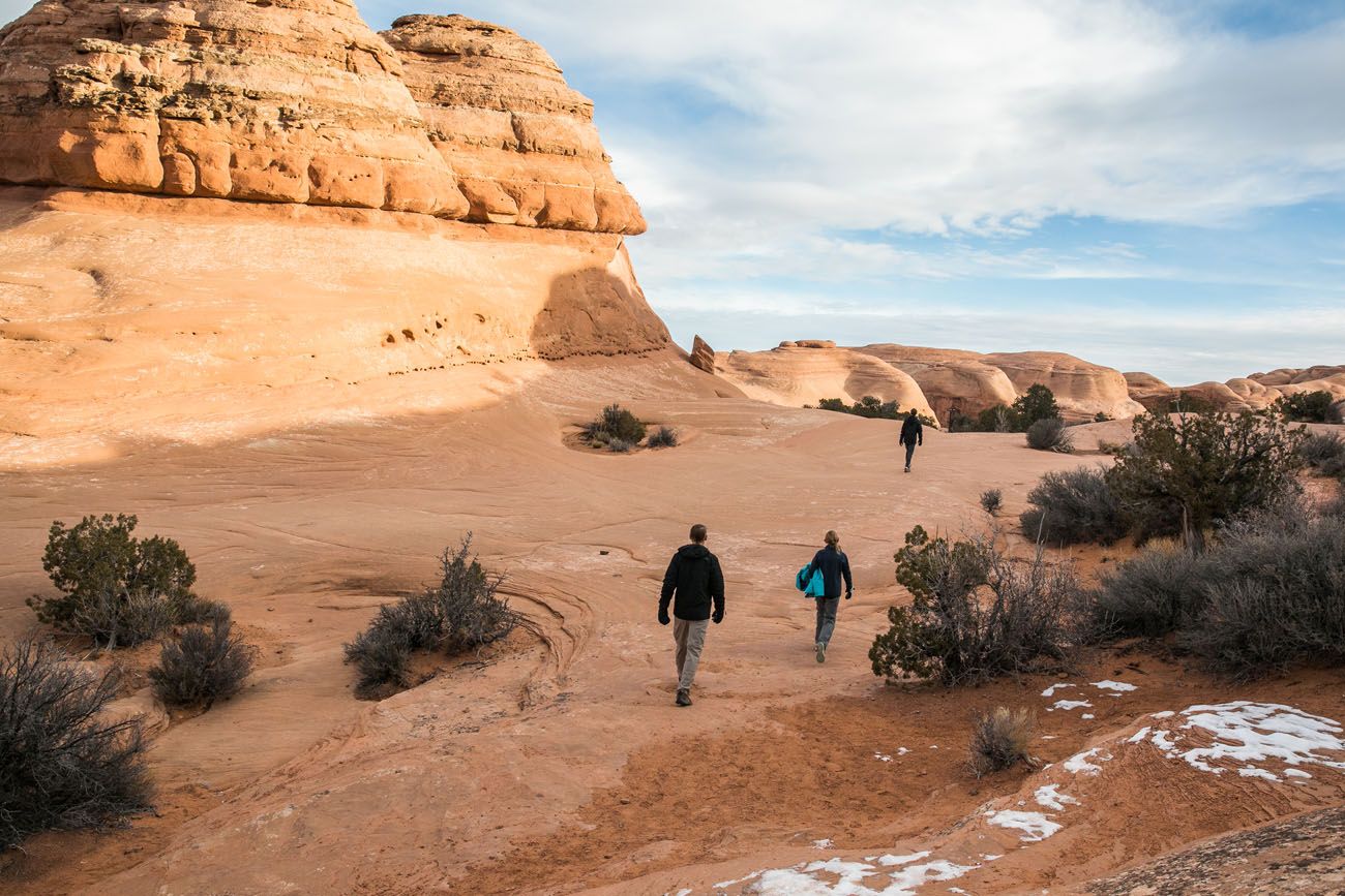 Hiking in Arches