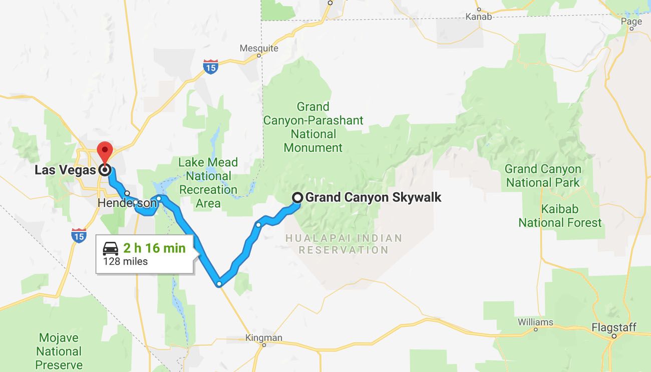 grand canyon map location Is The Grand Canyon Skywalk Worth It Earth Trekkers grand canyon map location