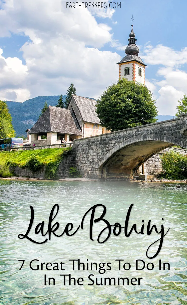 Best things to do at Lake Bohinj, Slovenia: Vogel cable car, water sports, hiking trails, and the best viewpoints.