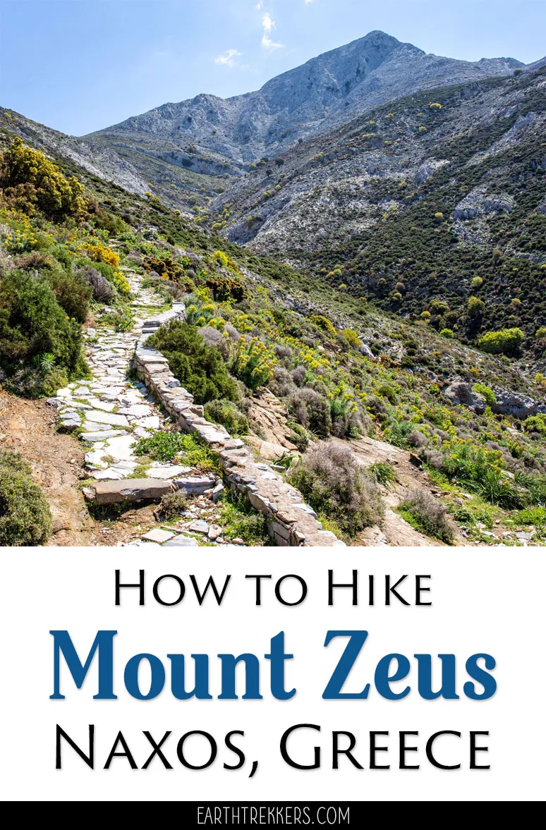 How to hike to the summit of Mount Zas, also called Mount Zeus, on the island of Naxos, Greece.