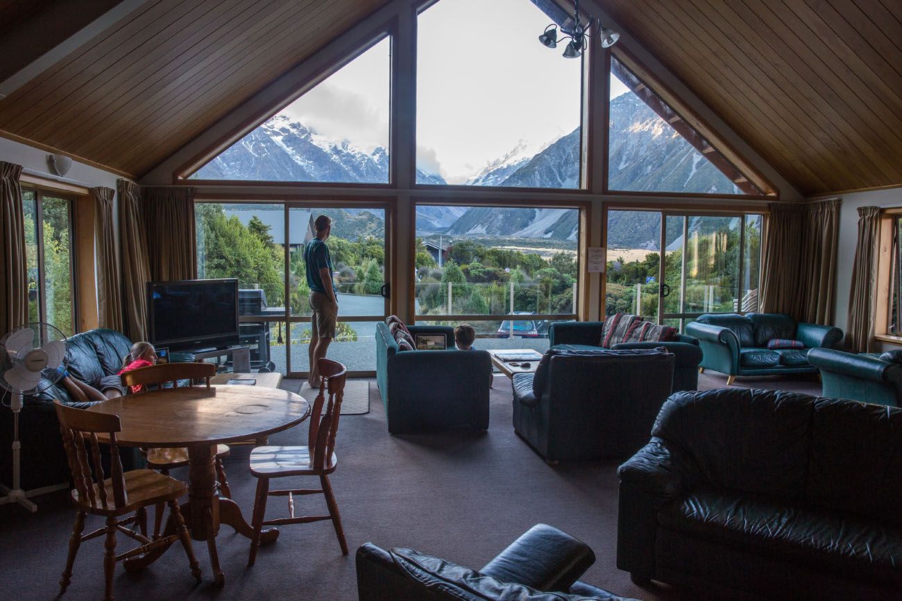 View from the Lodge New Zealand itinerary