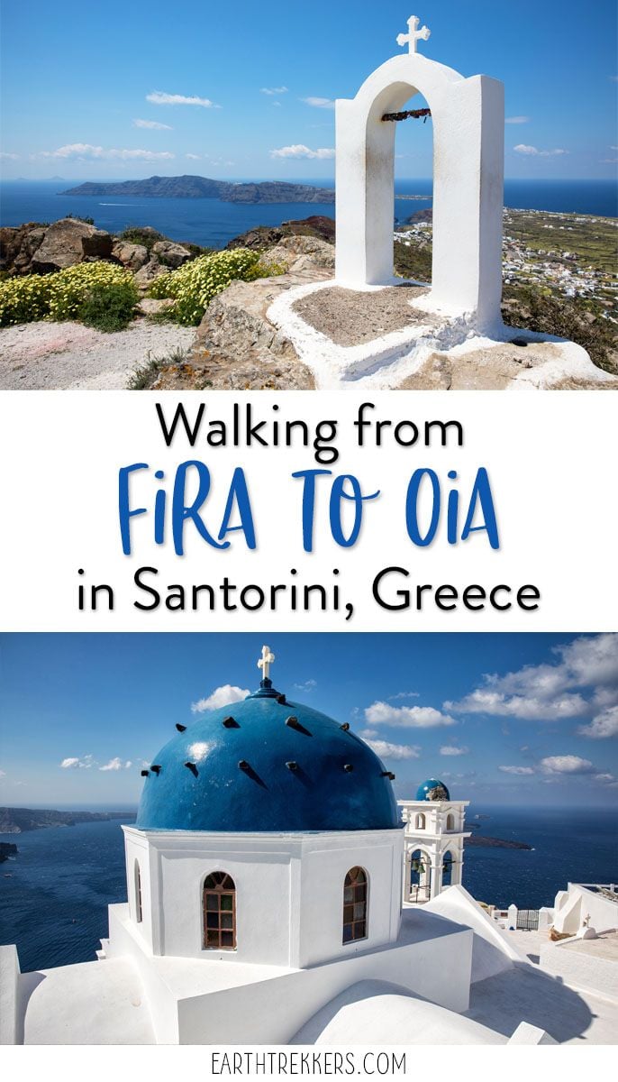 How To Hike From Fira To Oia The Most Beautiful Walk On Santorini Earth Trekkers