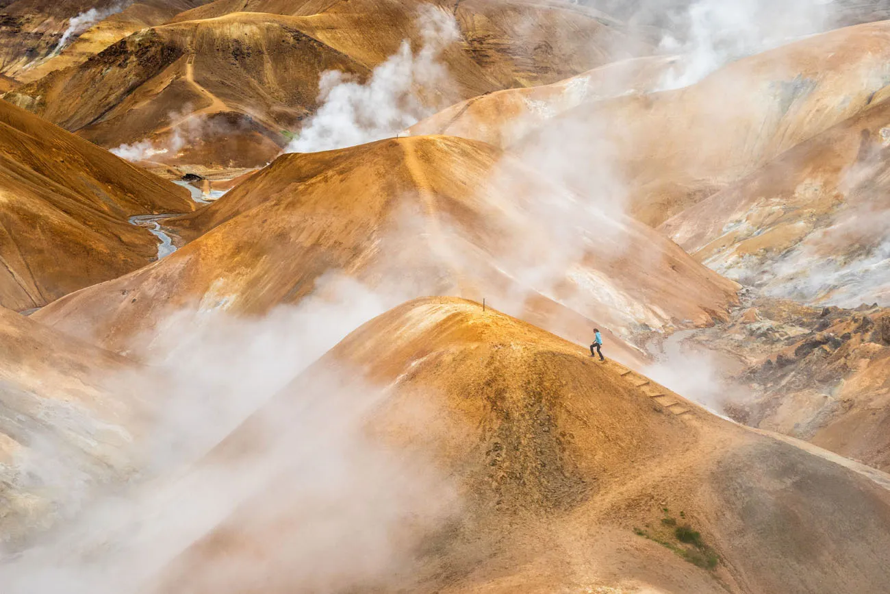 Hveradalir Hike best hikes in Europe