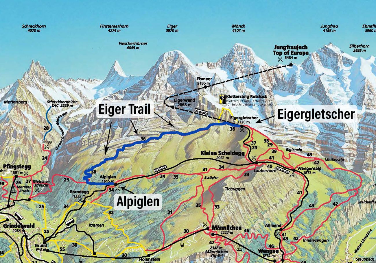 Traktor Politik Po Sob Lauterbrunnen Hiking Map Umeki Arab Tina Patron   Map Switzerland .optimal 