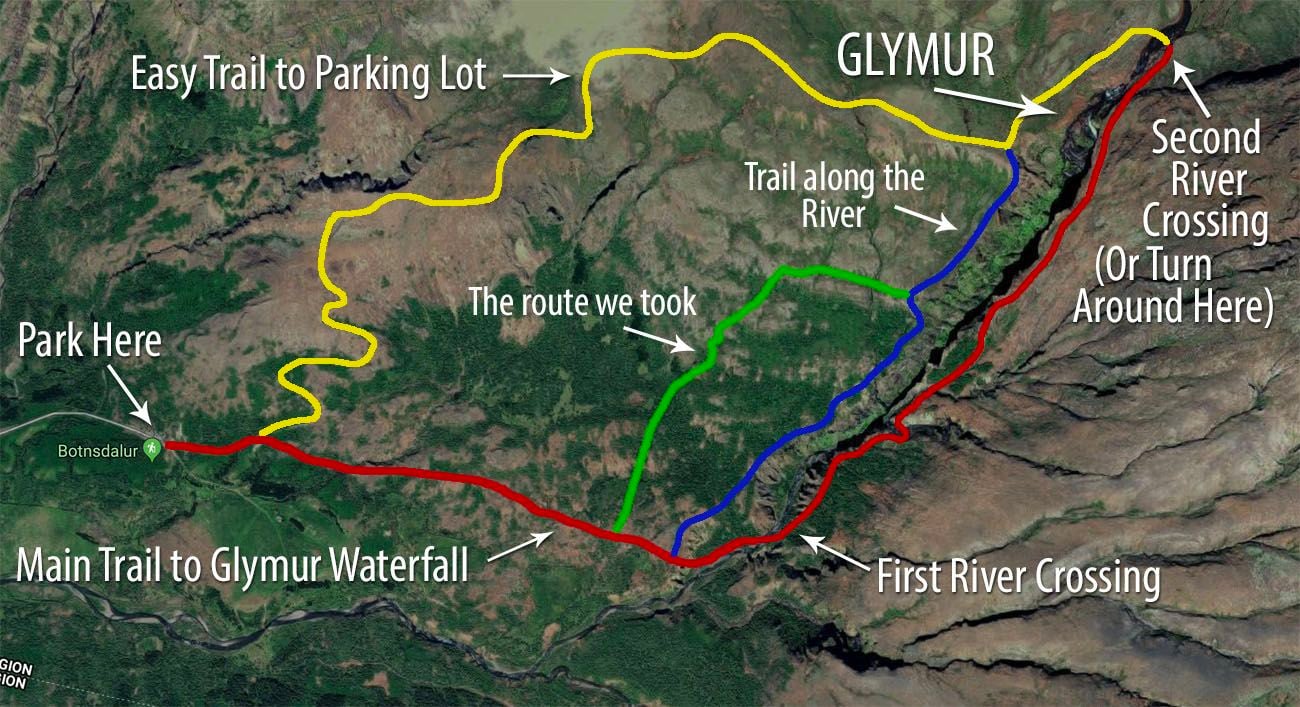 Glymur Map