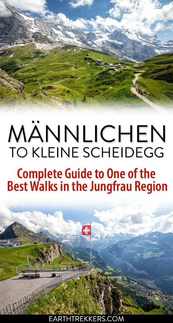 Jungfrau, Switzerland: how to walk from Kleine Scheidegg to Männlichen on the Panorama Trail in the Bernese Oberland.