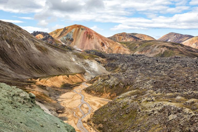 Hike the Blahnúkúr Brennisteinsalda Loop, Landmannalaugar, Iceland ...