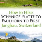 Hike Switzerland Schynige Platte Faulhorn First