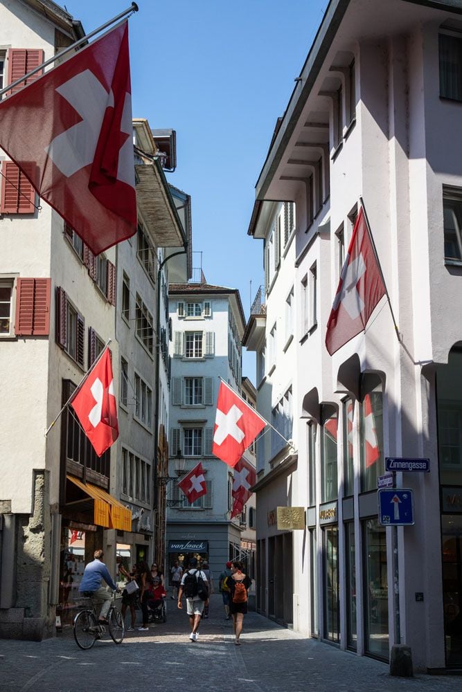 Swiss Flags Zurich