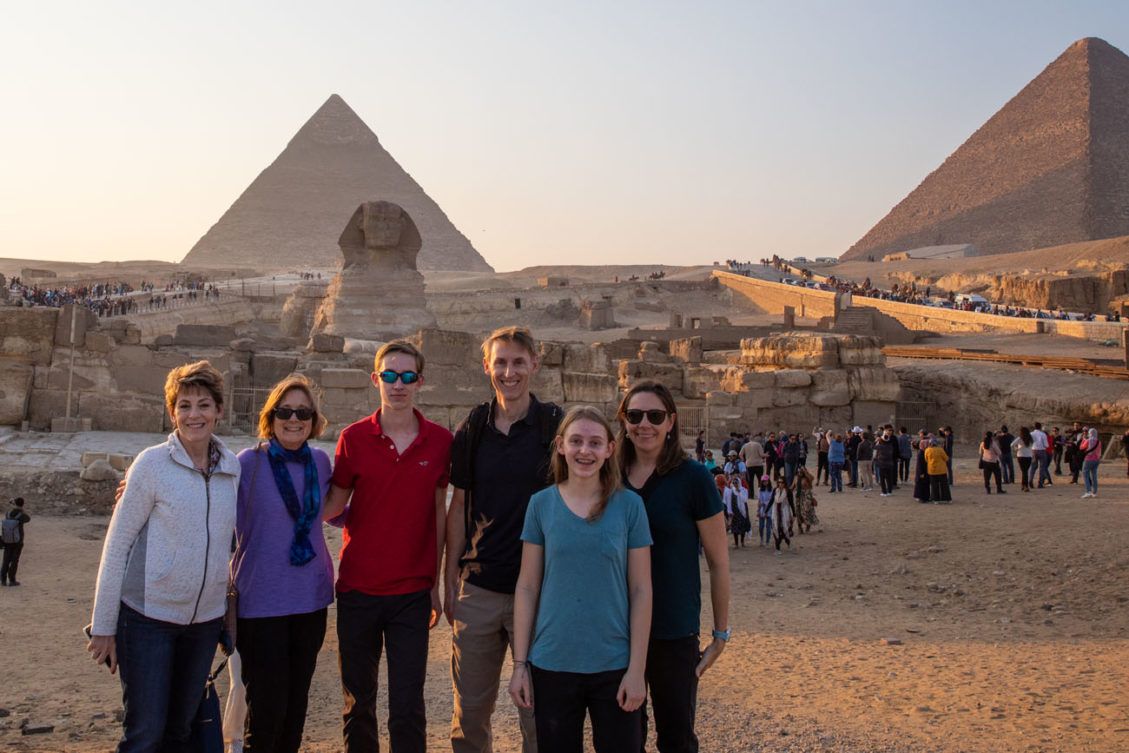 At the Giza Pyramids | Earth Trekkers