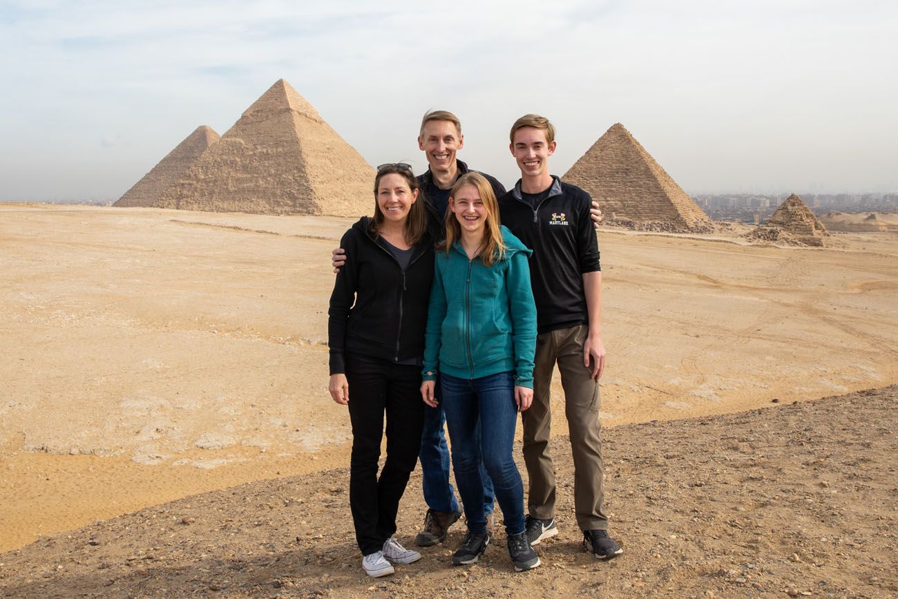 At the Giza Pyramids