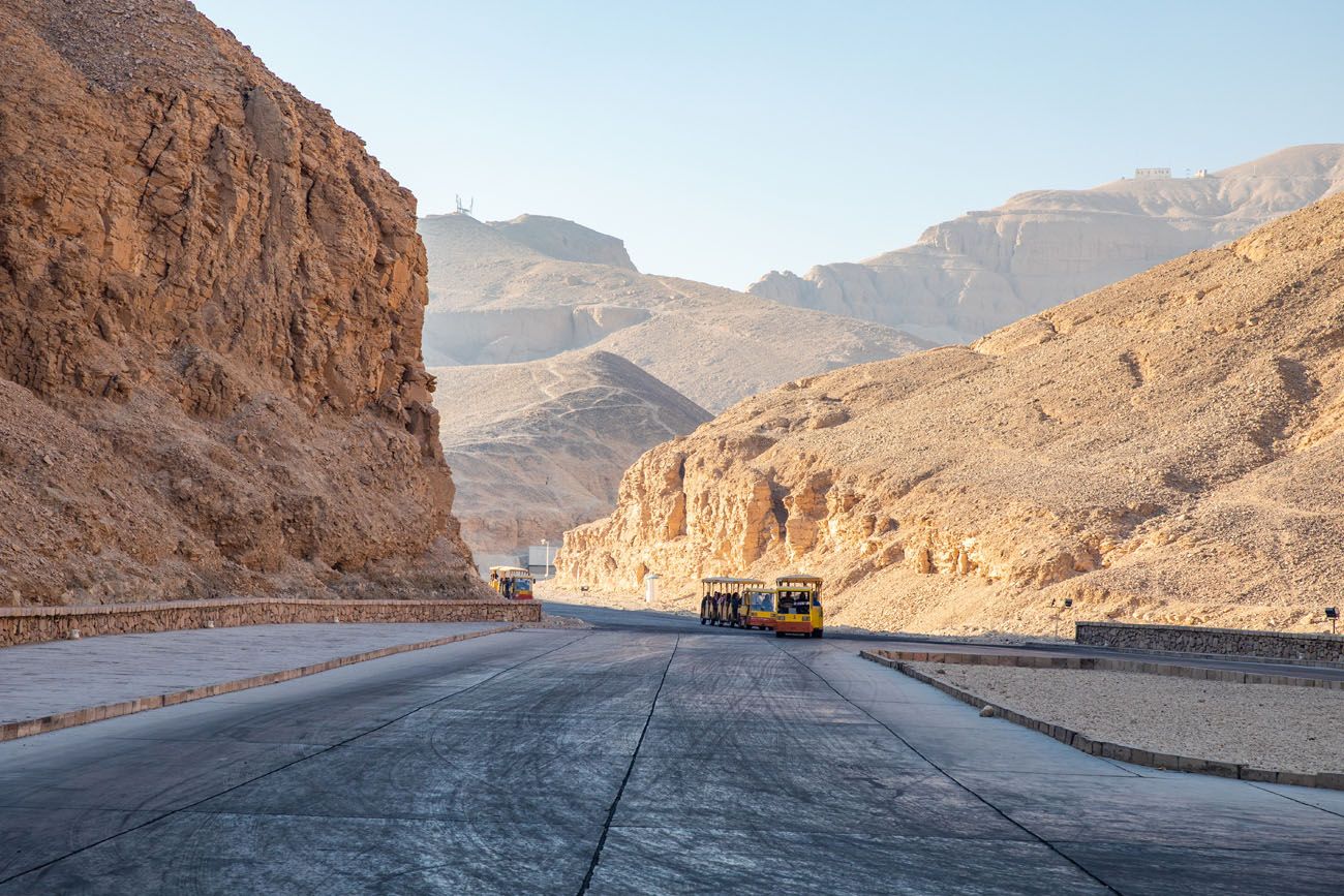 Tram to Valley of the Kings