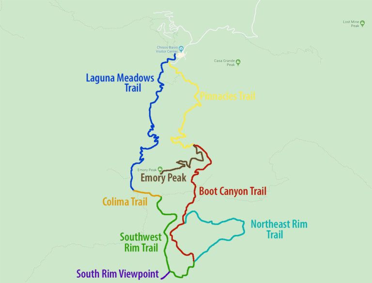 How to Hike the South Rim Trail - South Rim Trail Map 768x584 .optimal 