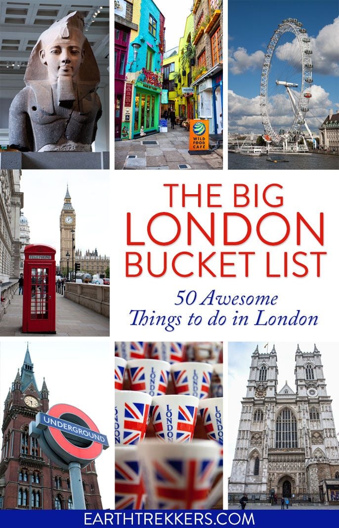 London Travel Bucket List