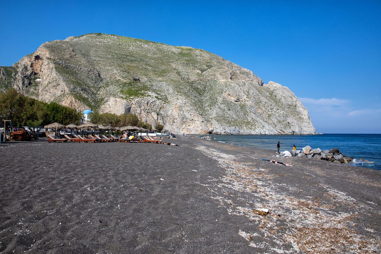 Perissa Beach | Where to Stay in Santorini