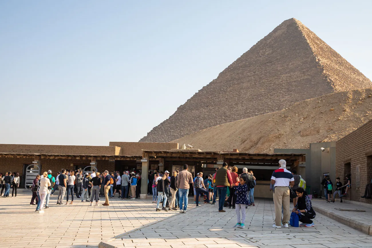 Pyramids of Giza Entrance