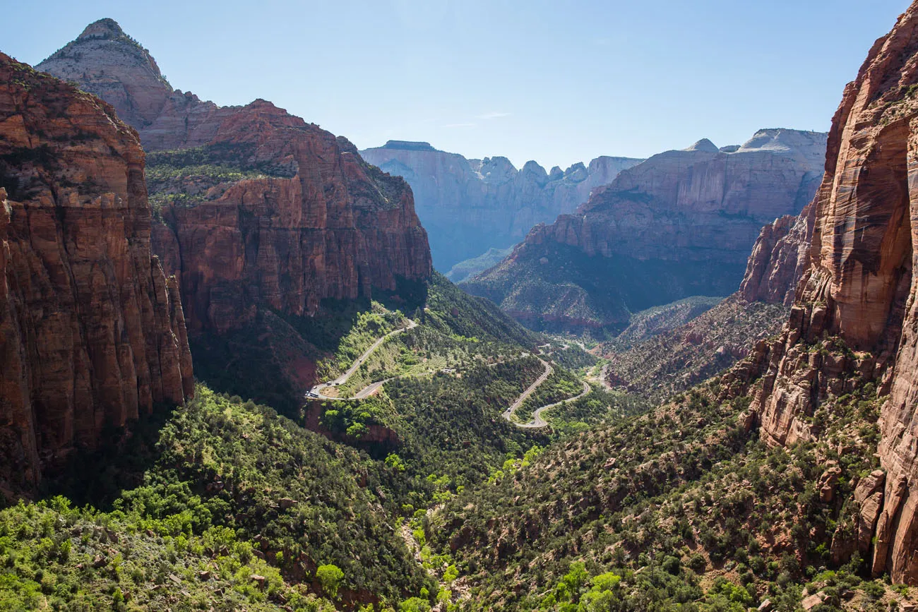 Canyon Overlook Zion National Park Itinerary