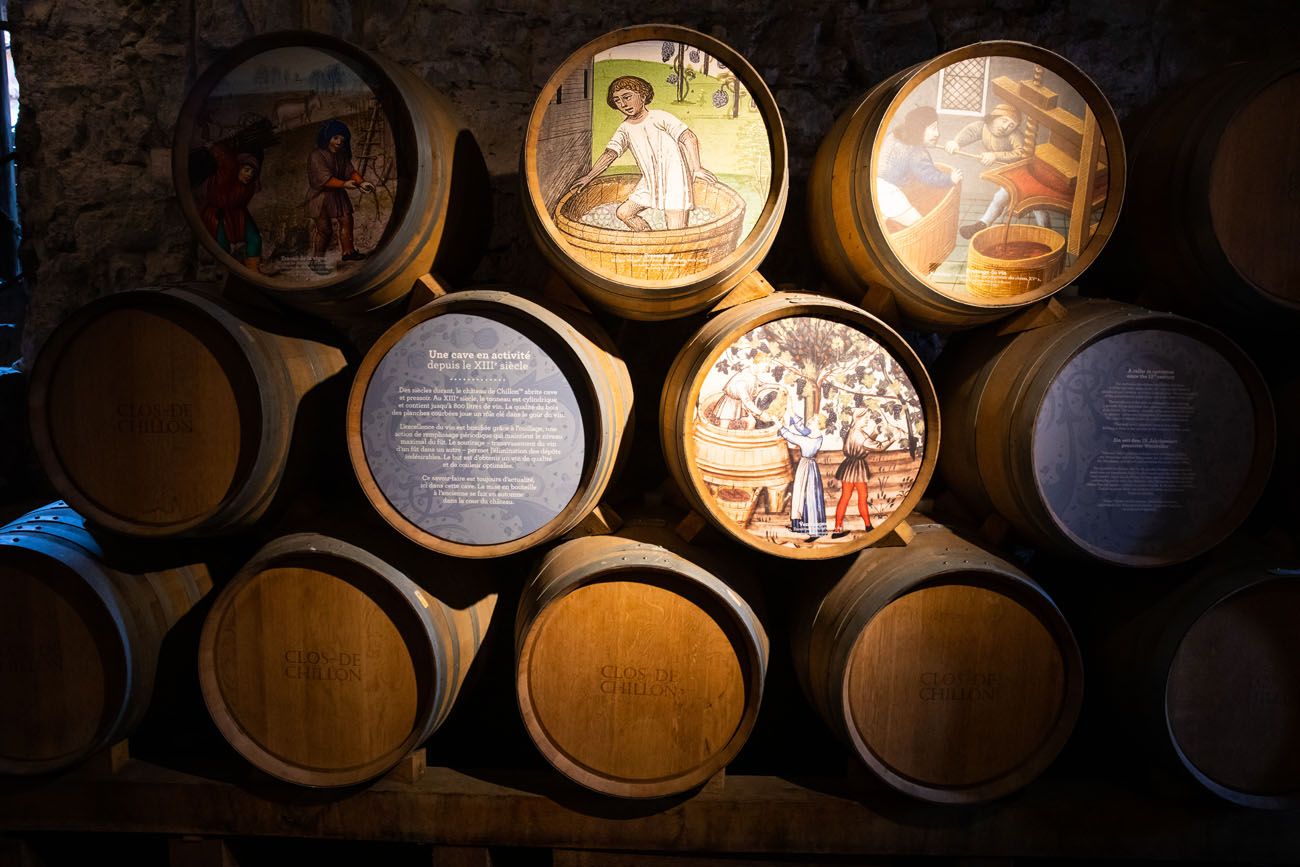 Chateau de Chillon Wine Barrels