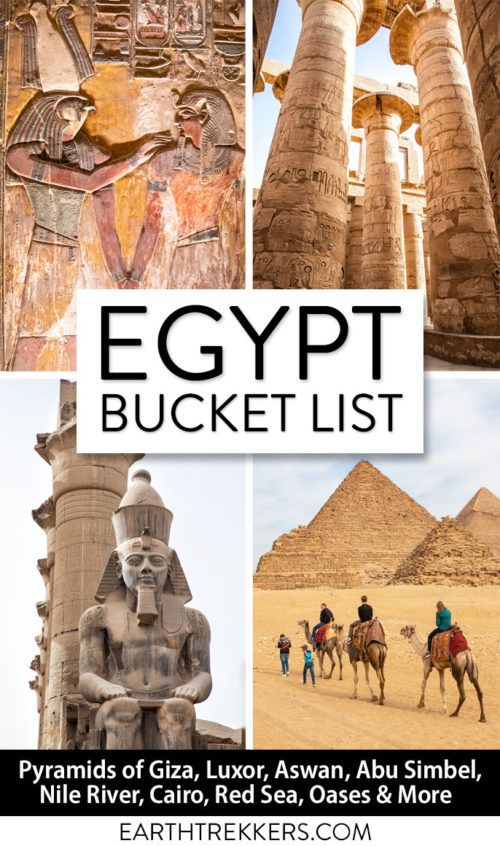 Egypt Travel Bucket List Earth Trekkers