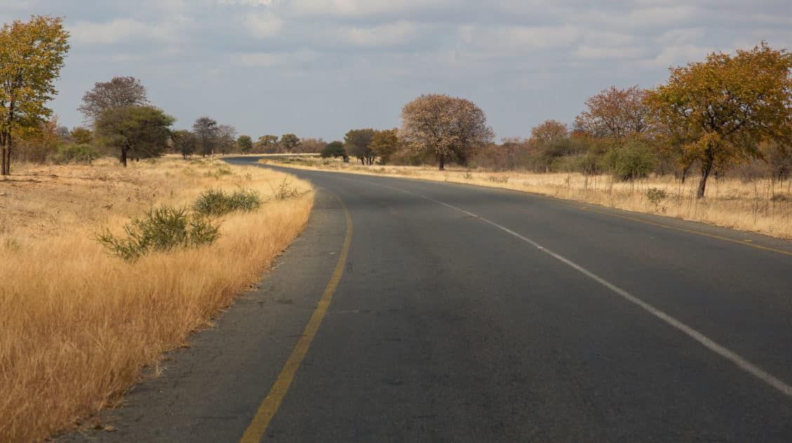 Driving in Botswana