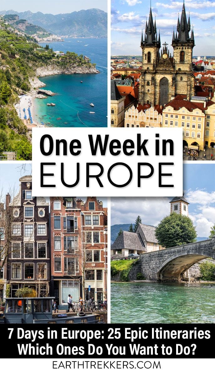 one week europe tour packages