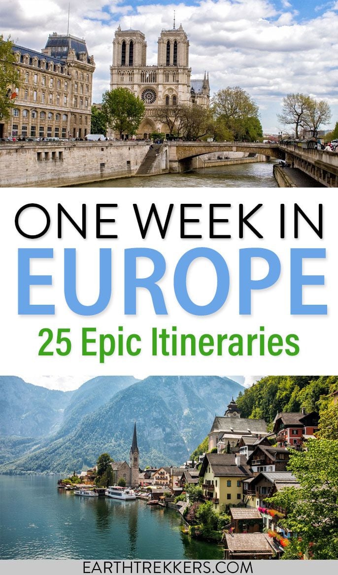 One Week in Europe Itinerary