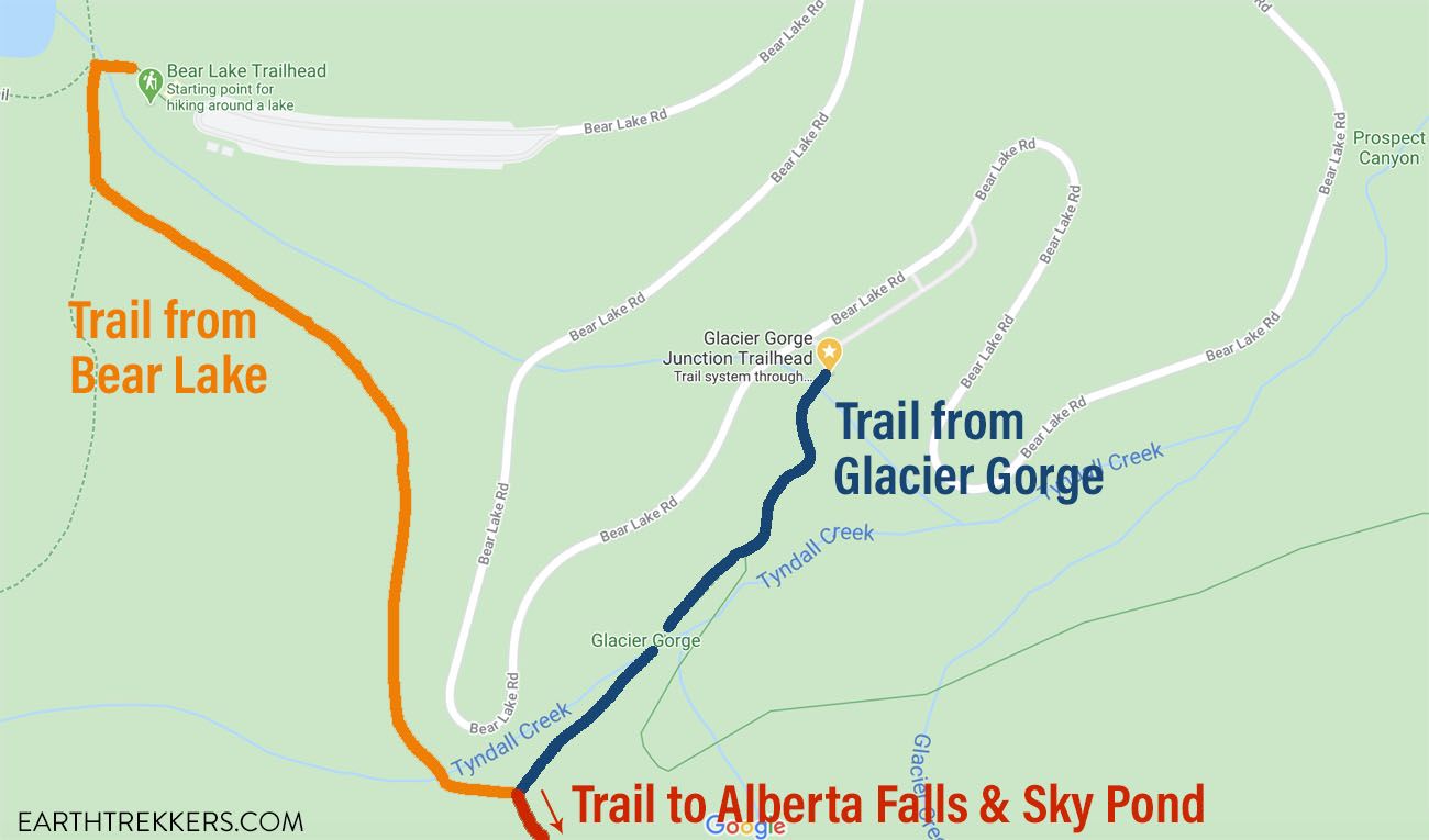 Glacier Gorge Trailhead Map Sky Pond: One Of The Best Hikes In Rocky Mountain Np – United States –  Earth Trekkers