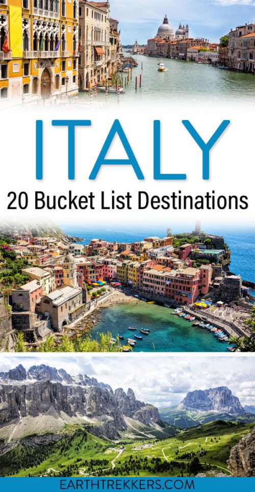 Italy Bucket List and Best Places | Earth Trekkers