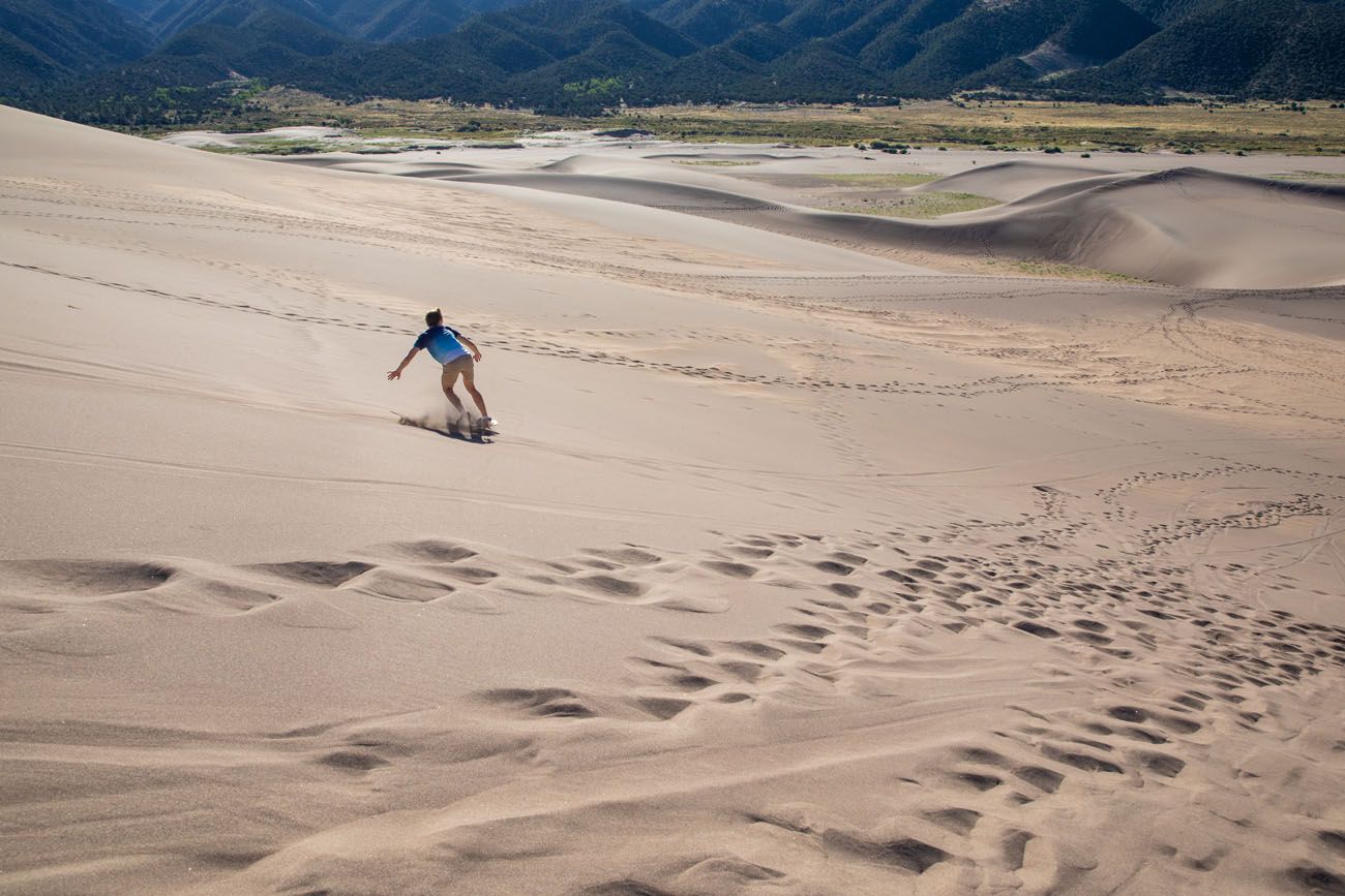 Sandboarding Great Sand Dunes | Best Things to Do in Great Sand Dunes National Park