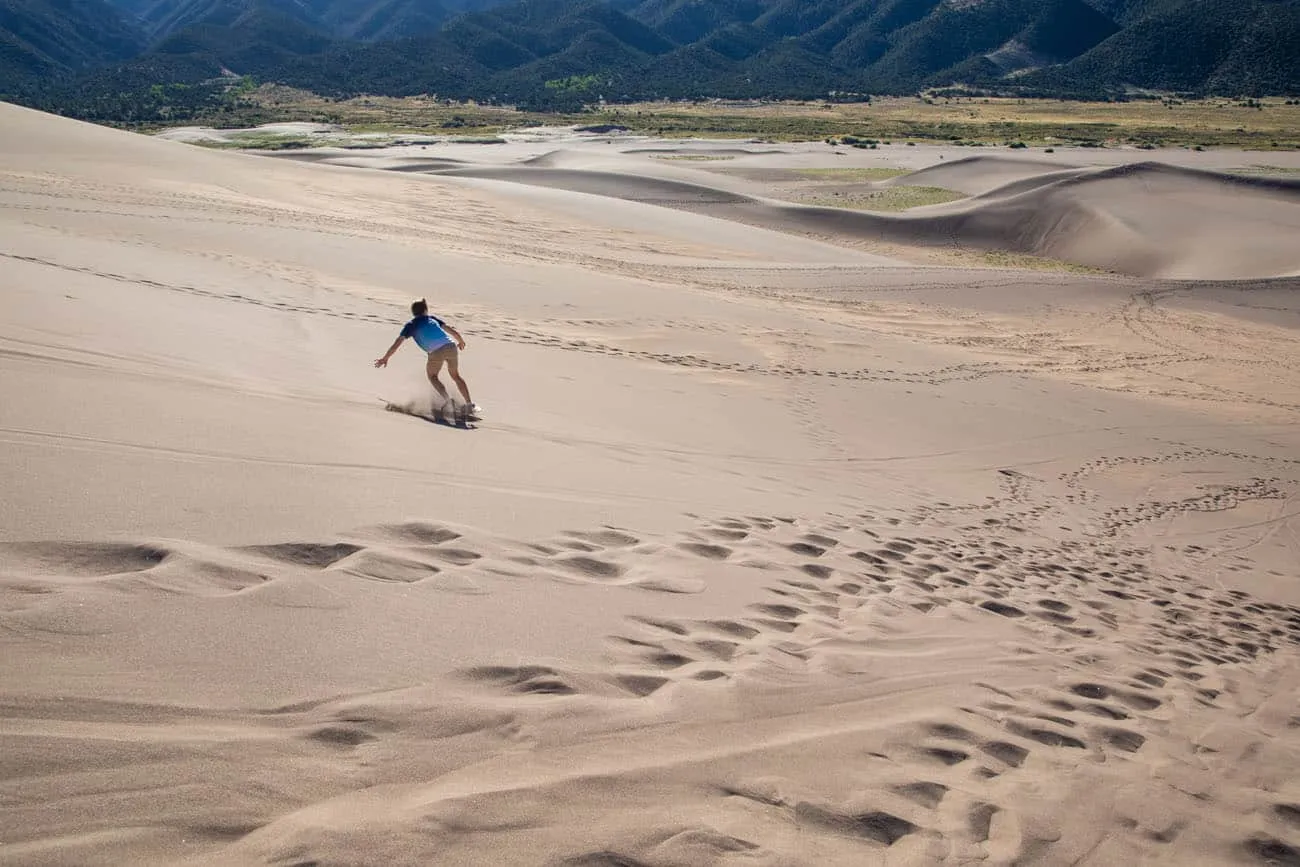 Sandboarding Great Sand Dunes | Best Things to Do in Great Sand Dunes National Park