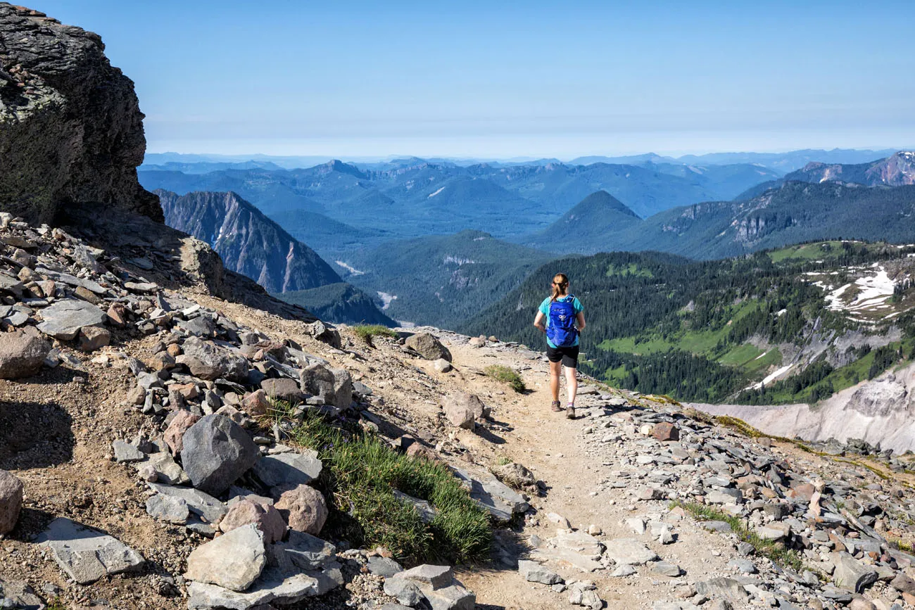 Kara Rivenbark on the Skyline Trail heading towards Panorama Point