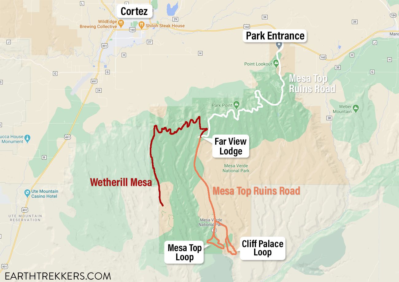 Mesa Verde Map