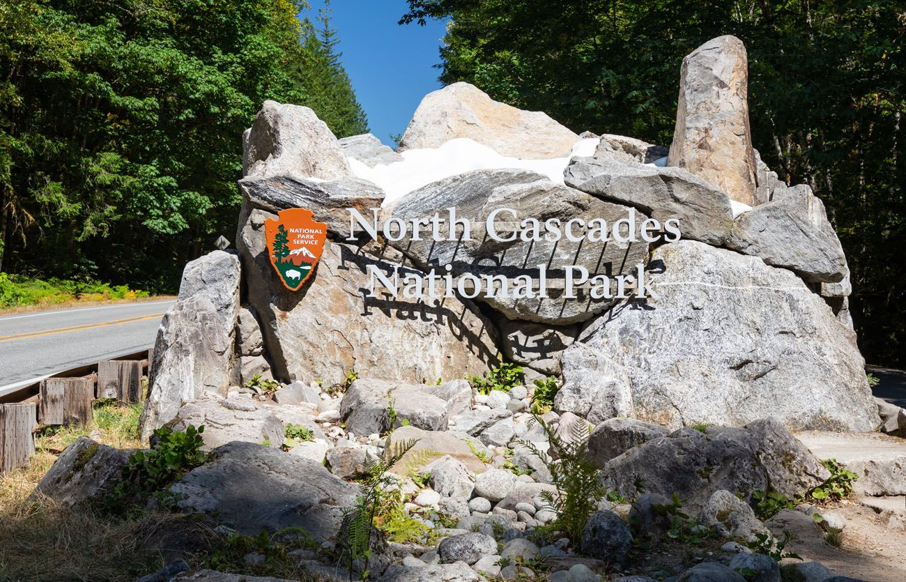 North Cascades Park Sign