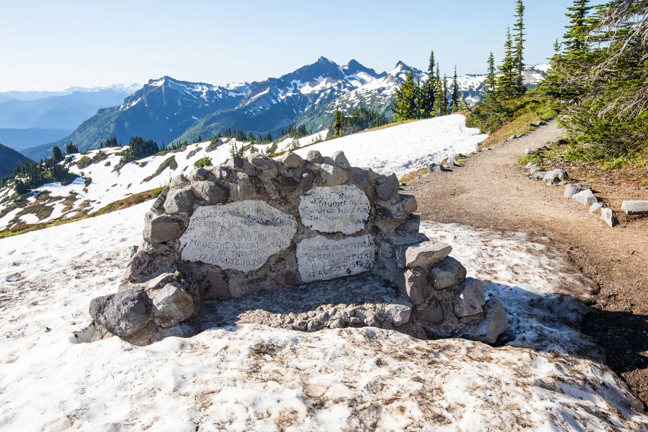 Stevens-Van Trump Monument on the Skyline Trail