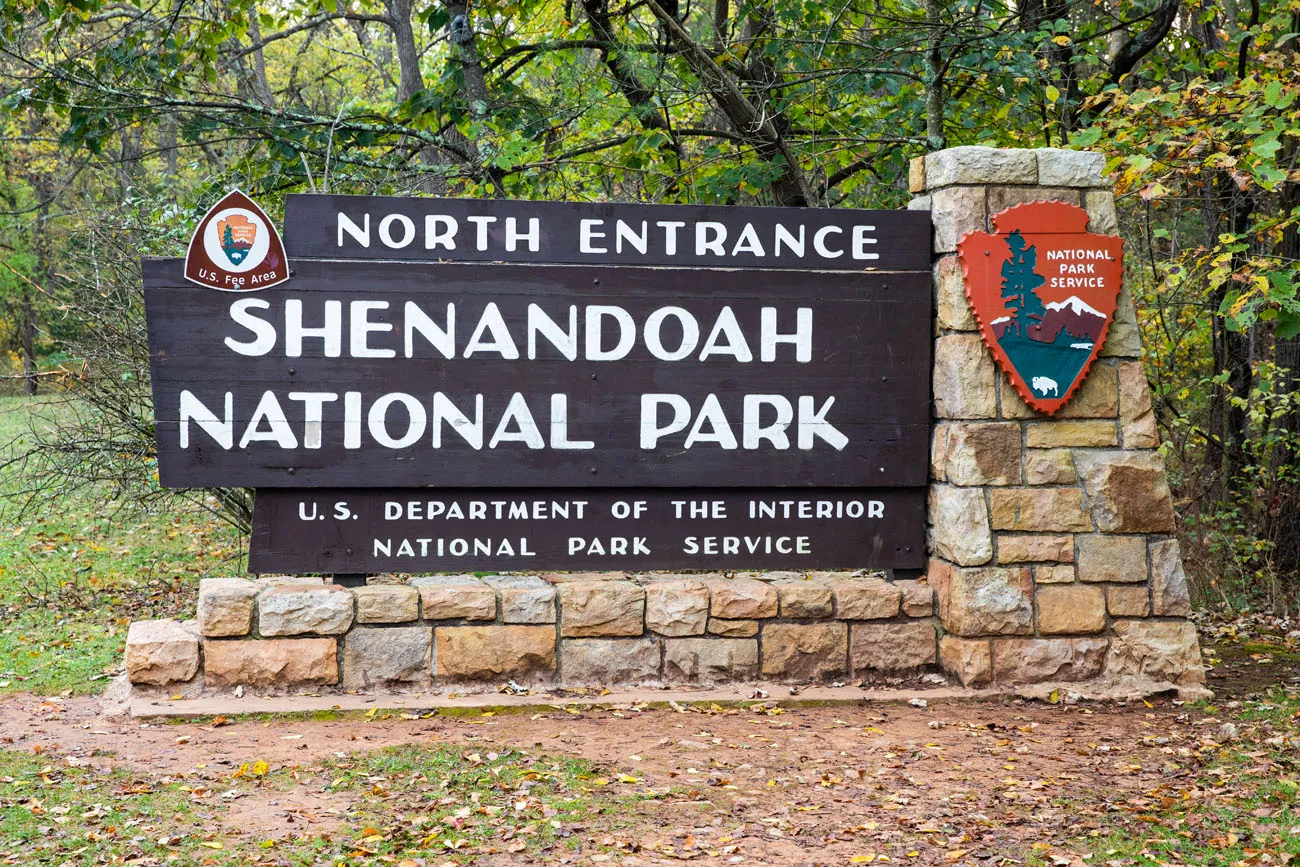 Shenandoah Entrance Sign