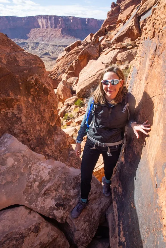 Julie on the Syncline Loop