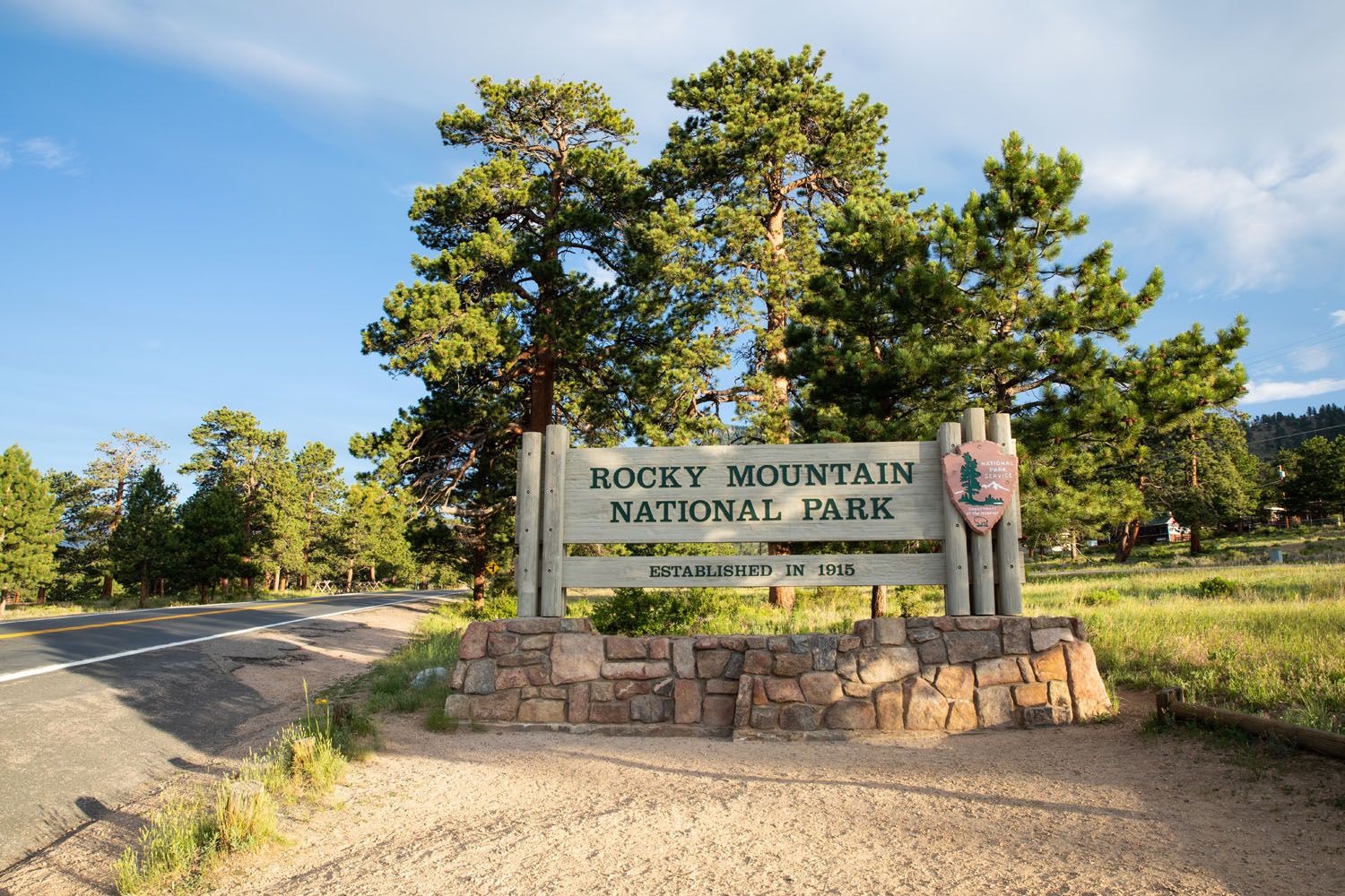 Rocky Mountain Entrance Sign