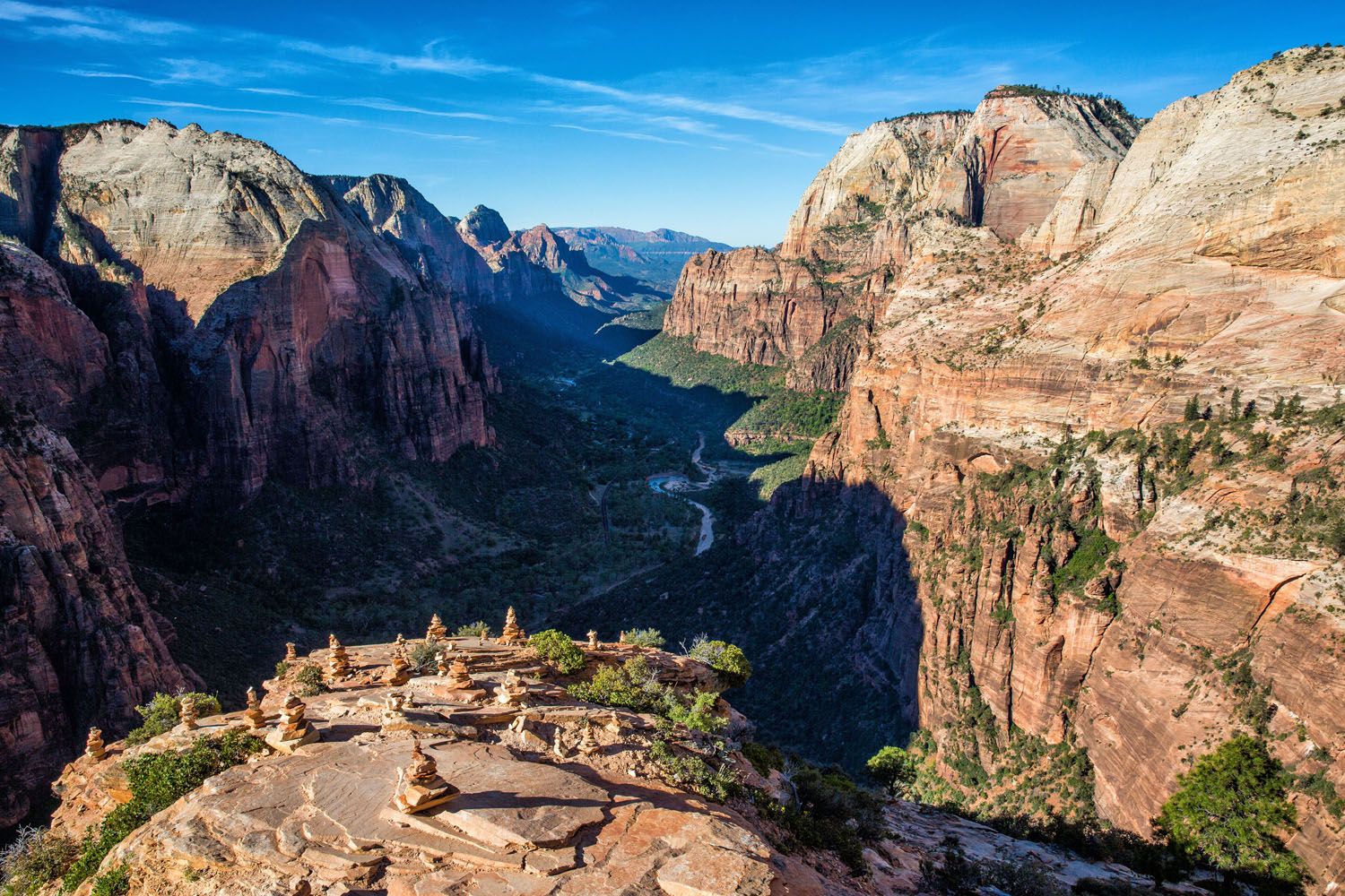 View from Angels Landing | National Parks that require reservations