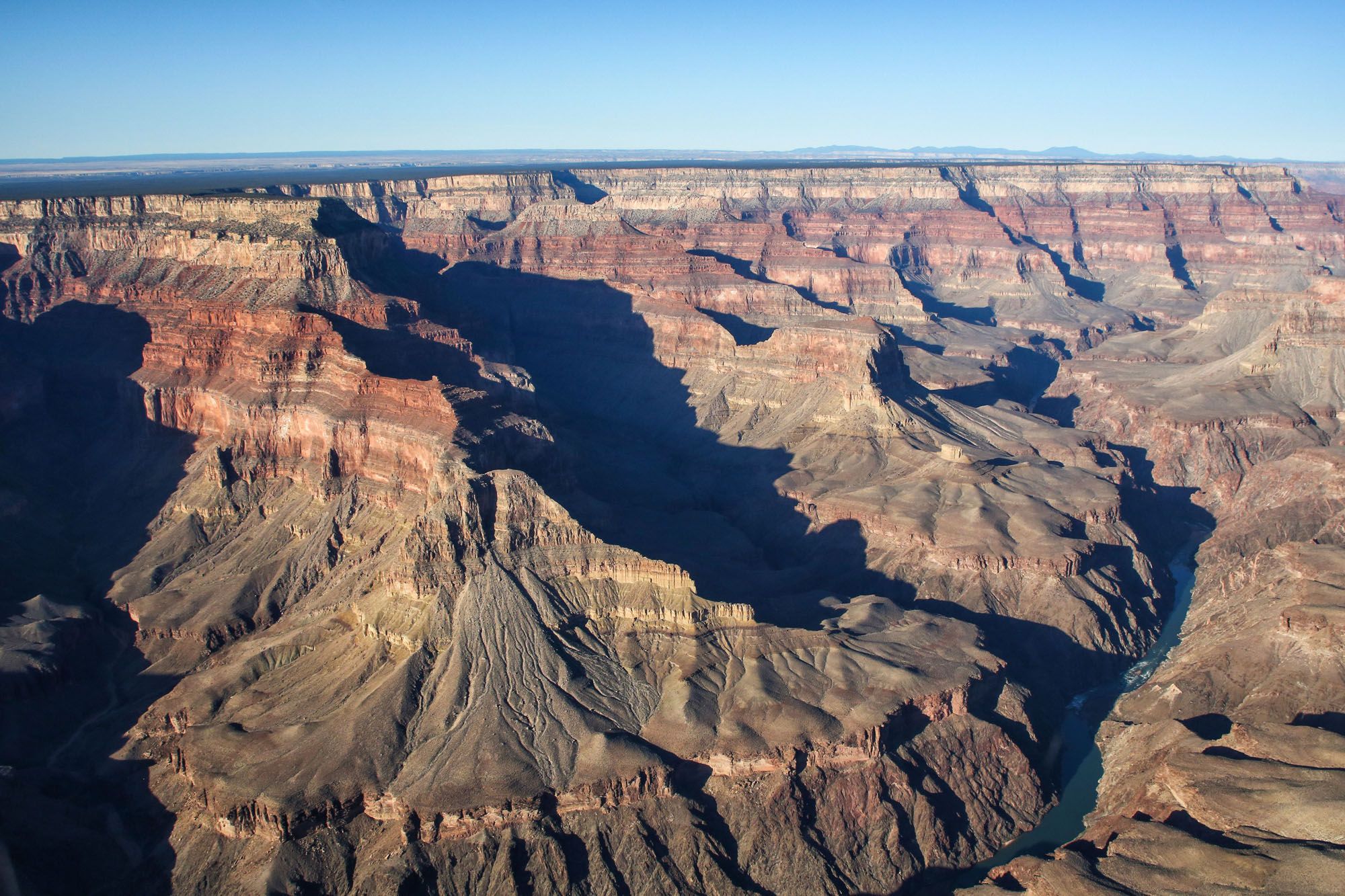 View of the Grand Canyon from a Helicopter