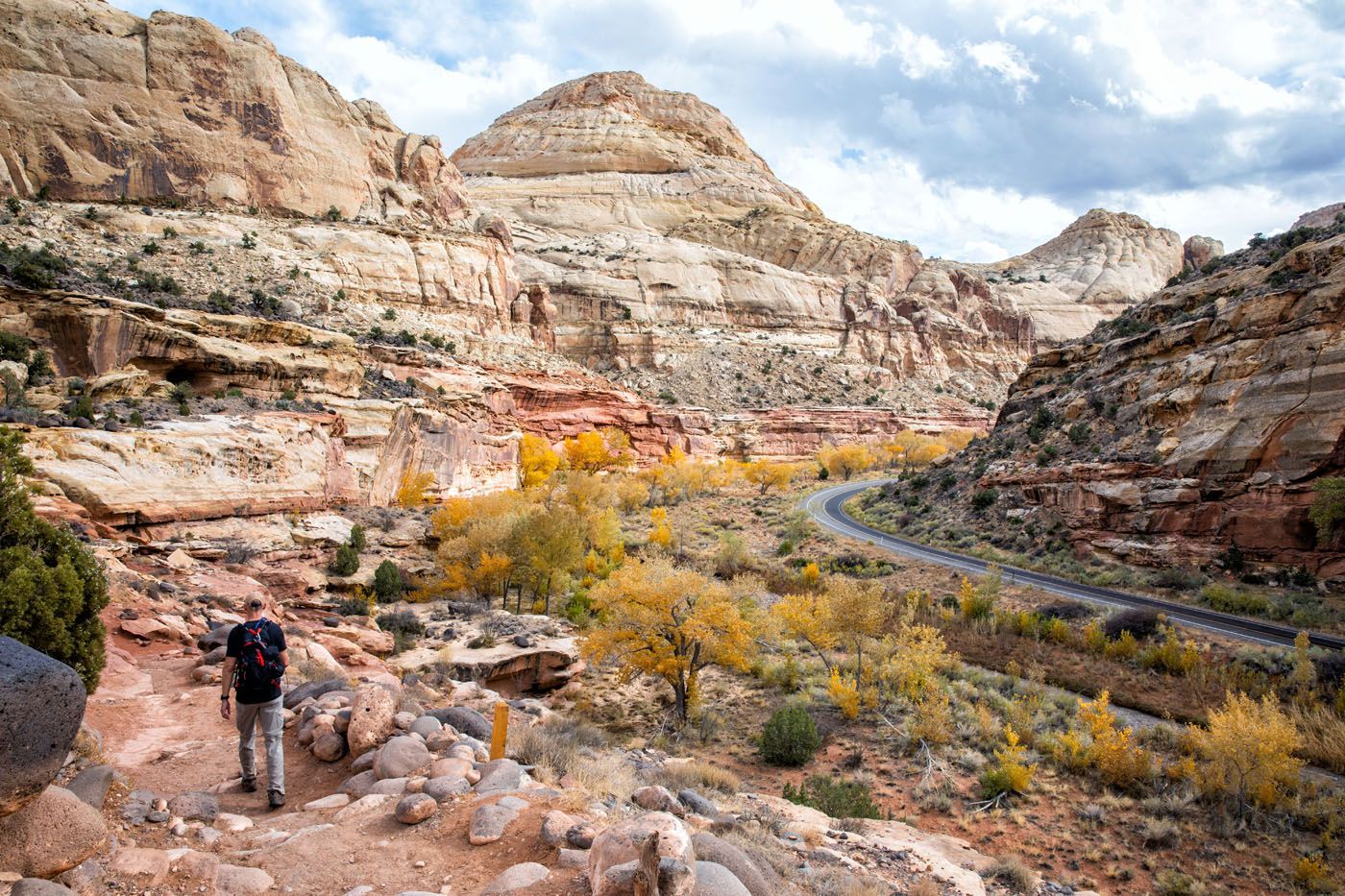 Rim Overlook And Navajo Knobs Trail Capitol Reef National Park Earth