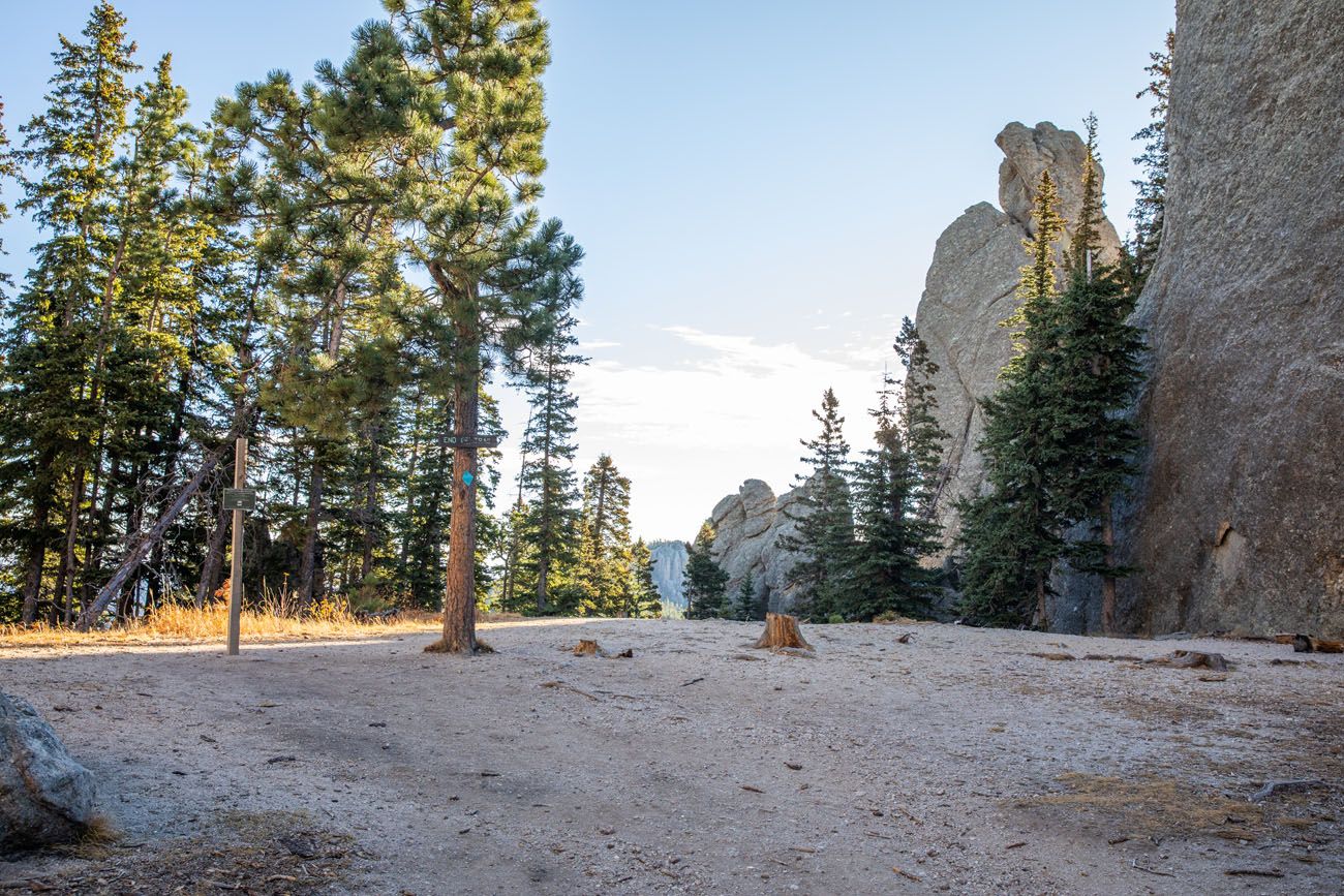 End of Cathedral Spires Trail best hike in Custer State Park