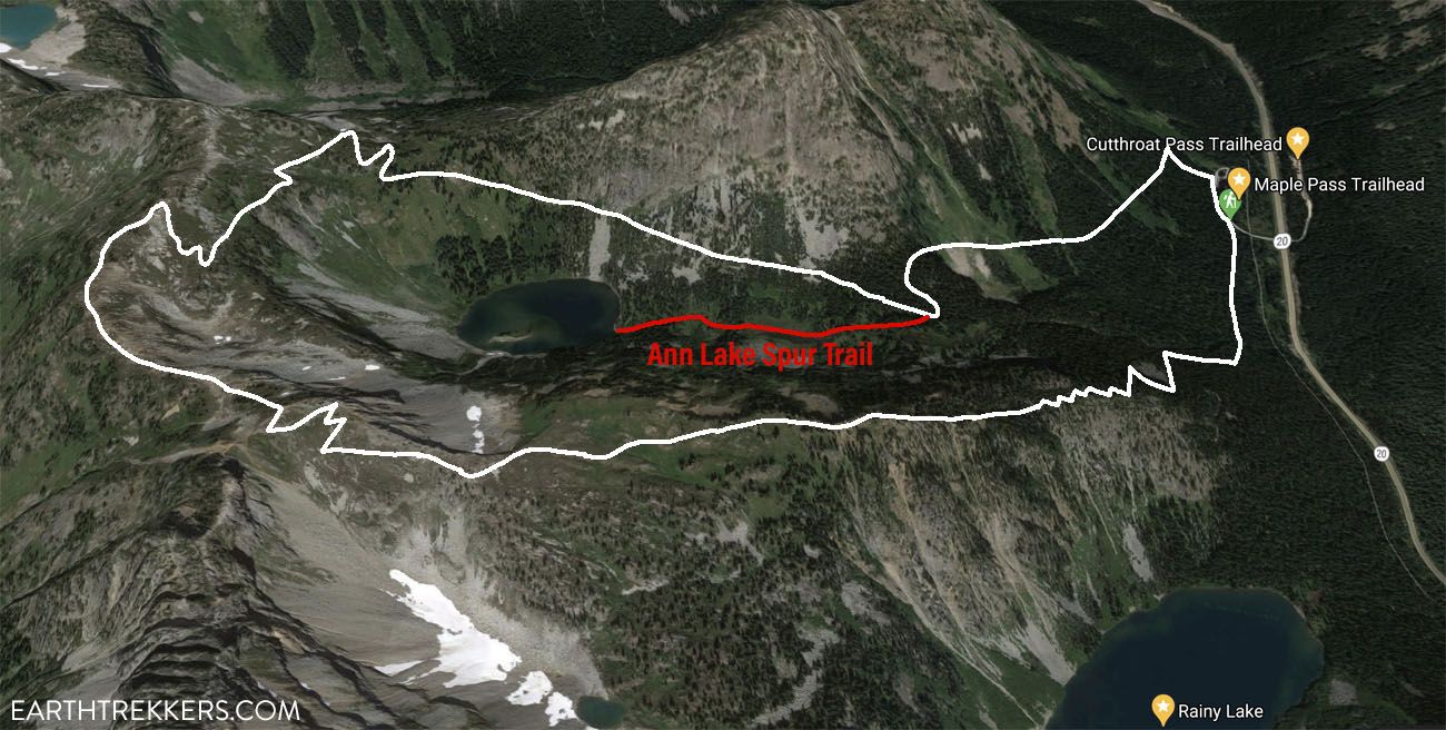 Maple Pass Loop Ann Lake Map