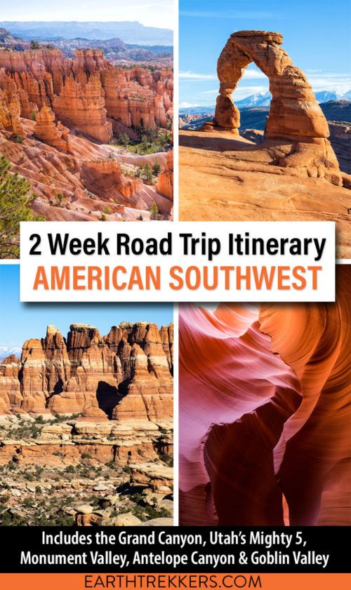 American Southwest Itinerary Grand Canyon - Earth Trekkers