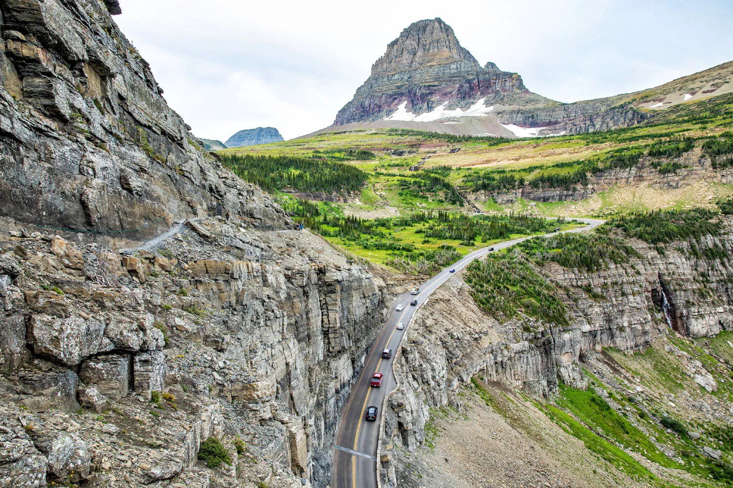 Logan Pass from the Highline Trail