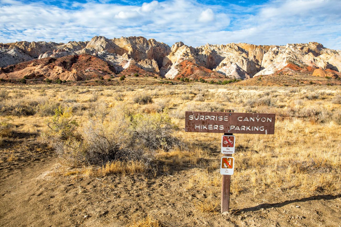 Surprise Canyon Sign