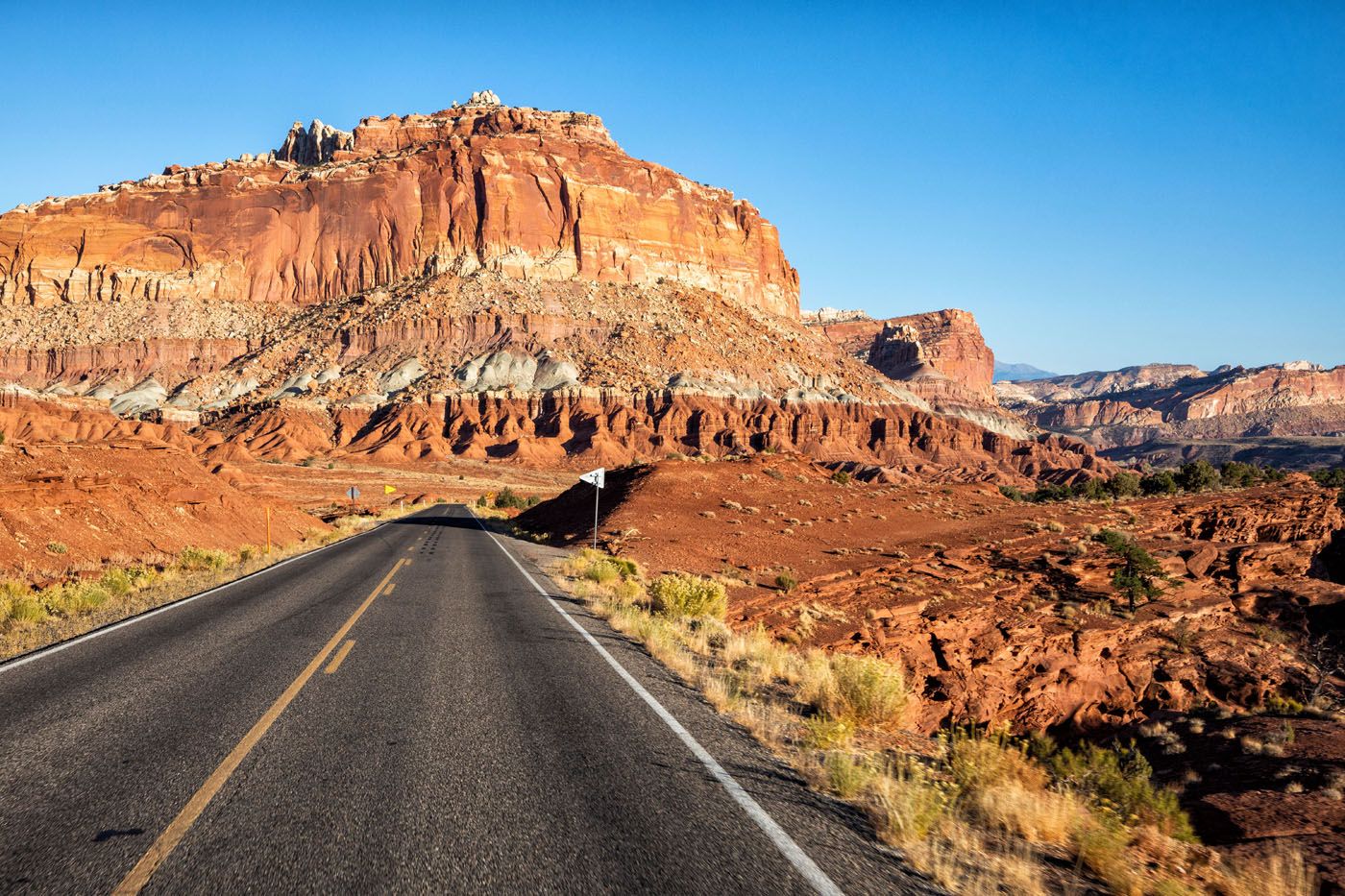 Driving through Capitol Reef