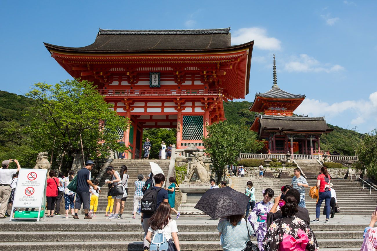 Kiyomizudera Entrance best things to do in Kyoto