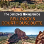 How to hike Bell Rock and the Courthouse Butte Loop Trail in Sedona, Arizona. How to climb Bell Rock with lots of photos.