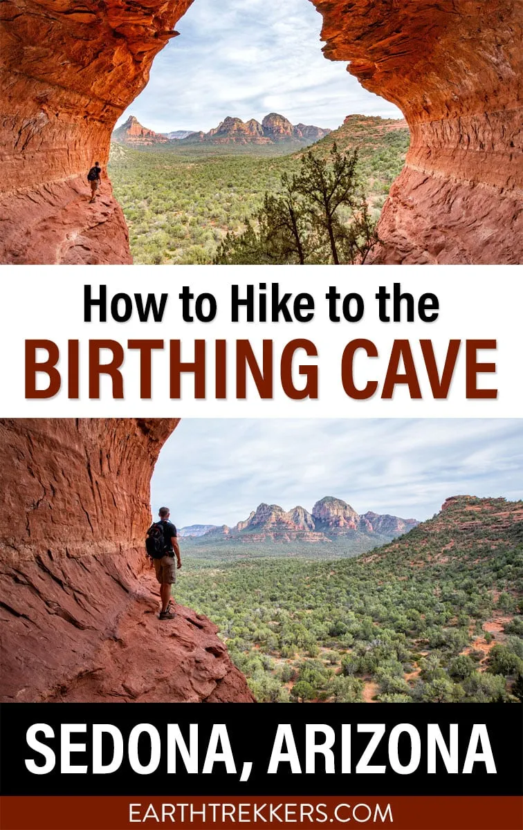 The complete guide for the Birthing Cave hike in Sedona, Arizona. How to get here, photography tips, map, and hiking advice.